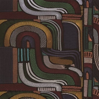 Tessuto Iena Noir de Lune/Multico Casamance