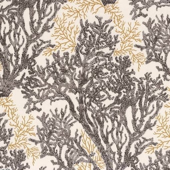 Tissu Aigue-marine Orange Brulée Casamance
