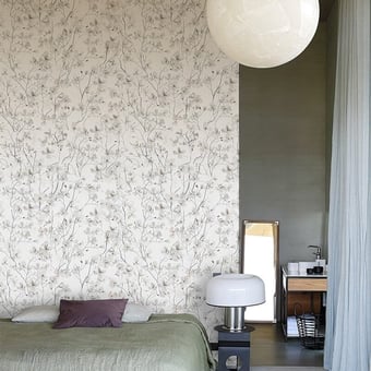 Ramage Wallpaper Grey Wall&decò