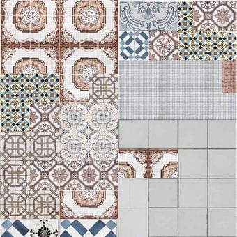 Papier peint Tell me Tiles Color/Color Wall&decò