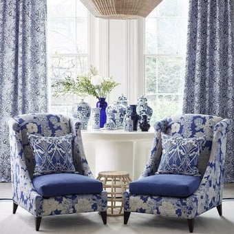 Tessuto Zennor Arbour lino Lapis Liberty