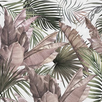Lost in the Jungle Panel Tropical Inkiostro Bianco