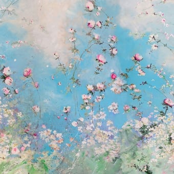 Carta da parati murale Prairie 140x270 cm - 2 lés - côté gauche Illustre Paris