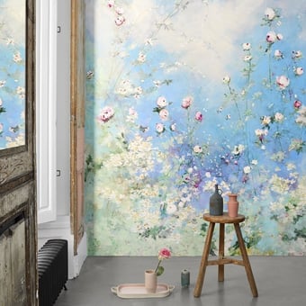 Carta da parati murale Prairie 140x270 cm - 2 lés - côté gauche Illustre Paris