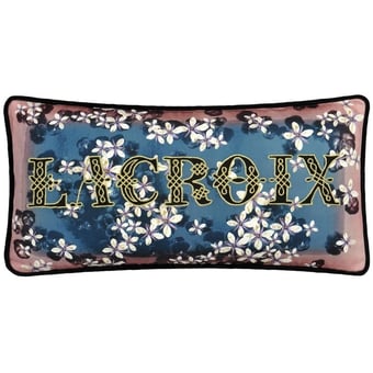 Coussin Lacroix Cherry! Bleu Denim Christian Lacroix