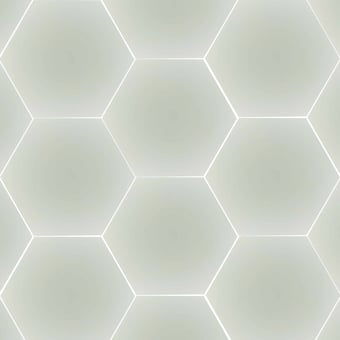 Baldosa hidráulica Uni Hexagone Carodeco Neige Carodeco