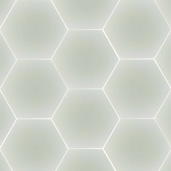 Uni Hexagone  Carodeco cement tile Neige Carodeco
