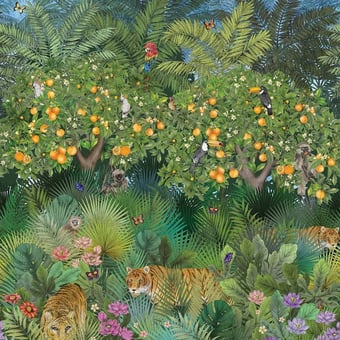 Papier peint panoramique Tiger Grove Garden Matthew Williamson