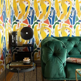 Extravagancy Panel Yellow/Blue Mindthegap