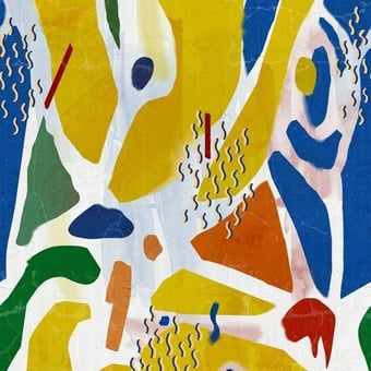 Extravagancy Panel Yellow/Blue Mindthegap