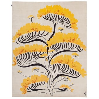 Valparaise rug by René Gruau Yellow AMINI