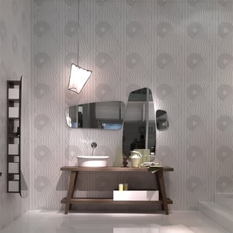 Carta da parati Spiral Brown/Cream Erica Wakerly