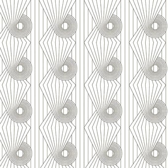Carta da parati Spiral Brown/Cream Erica Wakerly