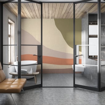 Mondi Paralleli Aria Panel Creme/Rose/Green Code