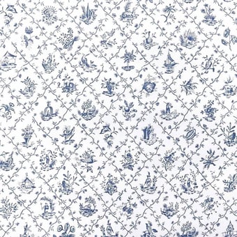 Carta da parati Pillement Bleu Charles Burger