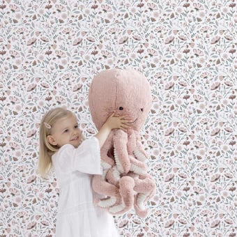 Carta da parati Ocean Flowers Blush Lilipinso