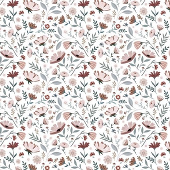Papel pintado Ocean Flowers Blush Lilipinso
