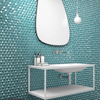Mosaico Diamond Turquesa Vidrepur
