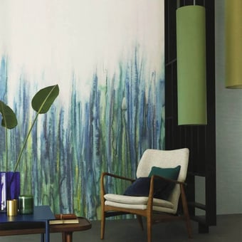 Papel pintado mural panorámico Keystone Émeraude Casamance