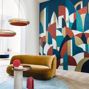 Pablo Panel Emeraude/Gris Casamance