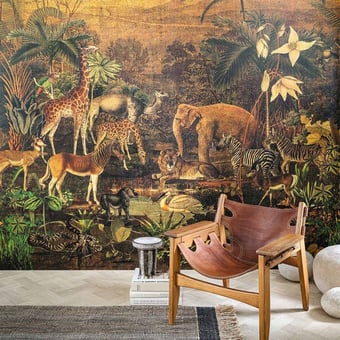 Papel pintado mural panorámico Tanzania Fauve Casamance