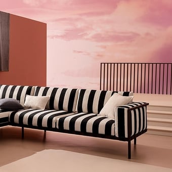 Rock Outdoor Fabric Cream Kirkby