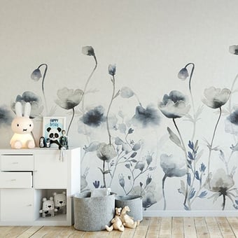 Papel pintado mural panorámico Morangen Blue Sandberg