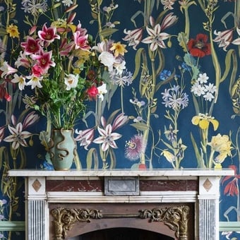 Flora Delanica Wallpaper Clay House of Hackney