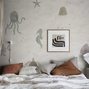 Papel pintado mural panorámico Alice Confetti Sandberg