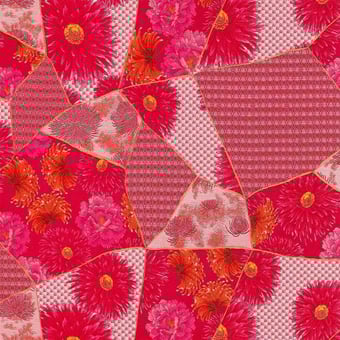 Tessuto Hanatsugi Maiko Fuschia K3 design by Kenzo Takada