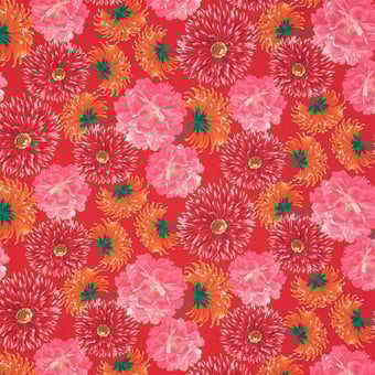 Tessuto Hanabatake Rosso K3 design by Kenzo Takada