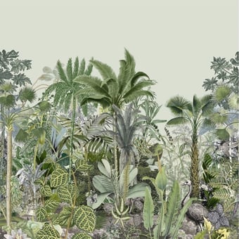 Papel pintado mural panorámico Monteverde Vert Casamance