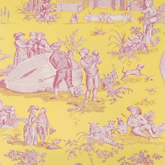 Carta da parati Ballon de Gonesse Rose Charles Burger