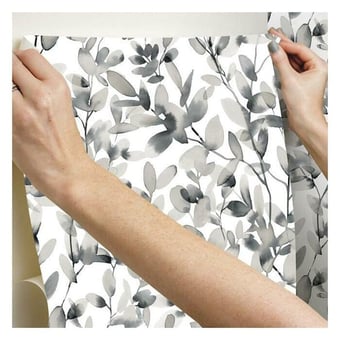 Papel pintado adhésif Botany Vines Blue York Wallcoverings