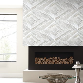 Carrara Horizontal adhesive wallpaper Gray York Wallcoverings