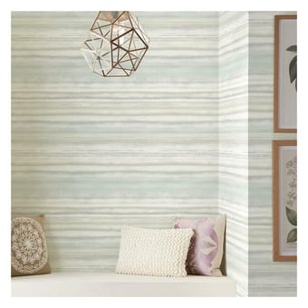 Fleeting Horizon Stripe adhesive wallpaper Taupe/Neutral York Wallcoverings