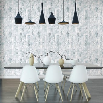 Marble Planks adhesive wallpaper Gray York Wallcoverings