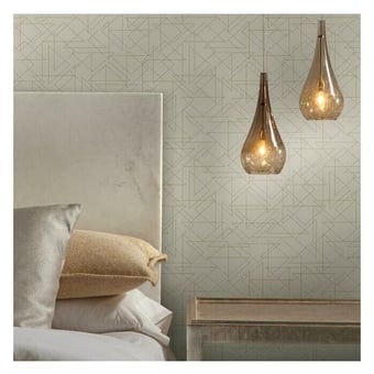 Triangulation adhesive wallpaper Navy York Wallcoverings