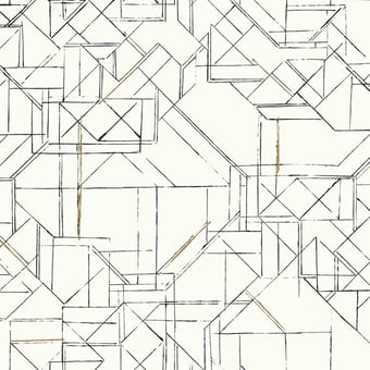Selbstklebende Tapete Prism Schematics White/Blue York Wallcoverings