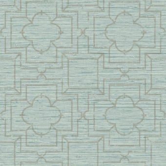 Papel pintado adhésif Quatrefoil Trellis Neutral York Wallcoverings