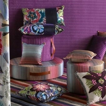 Passiflora Carré Cushion Multicolore Missoni Home