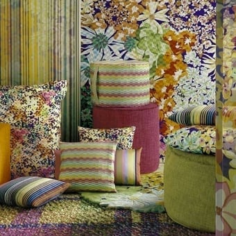Cuscino Libertad Petit Carré Framboise Missoni Home