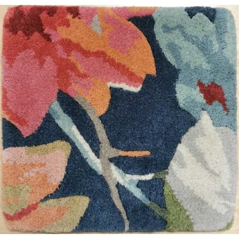 Dahlia and Rosehip Teal Rug 170x240 cm Sanderson