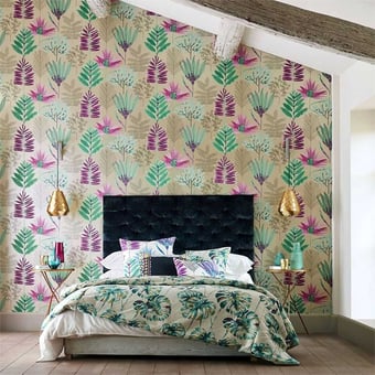 Papel pintado Yasuni Lagoon/Cerise Harlequin