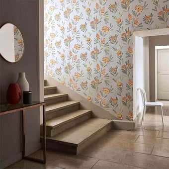 Cayo Wallpaper Cerise/Zest Harlequin