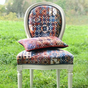 Azulejos Fabric Mandarine Jean Paul Gaultier