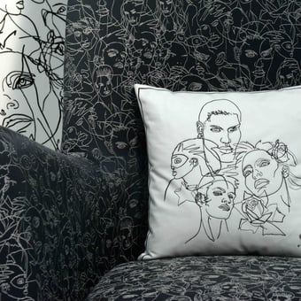 Stoff Regard Noir Jean Paul Gaultier