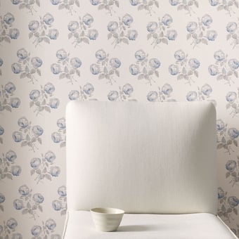 Carta da parati Bowood Grey/Green Colefax and Fowler