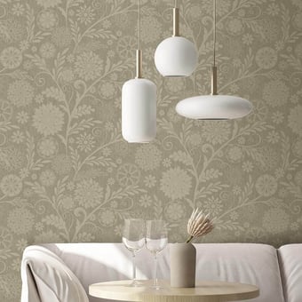 Bahia Wallpaper Beige Midbec