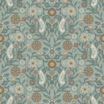 Leksand Wallpaper Blue Midbec